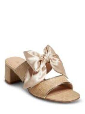 Jack Rogers Heidi Bow Mid Heel Sandals ** Sz 6.5